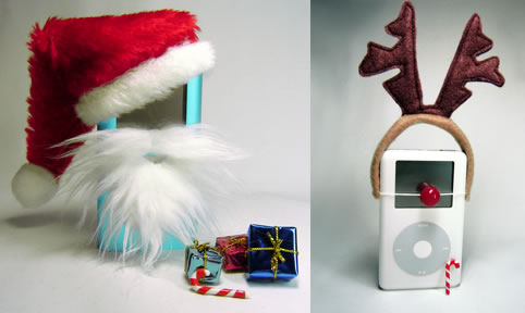 Disfraces navideños para el iPod 