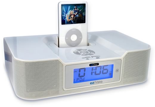 reloj despertador ezWake para iPod 