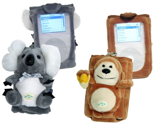 Animales de peluche como fundas para tu iPod