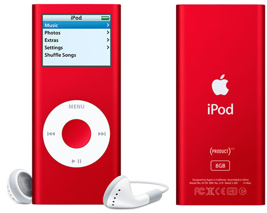 iPod nano (PRODUCT) RED con 8Gb de capacidad