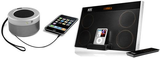 Tres nuevos sistemas de sonido para iPod de Altec Lansing