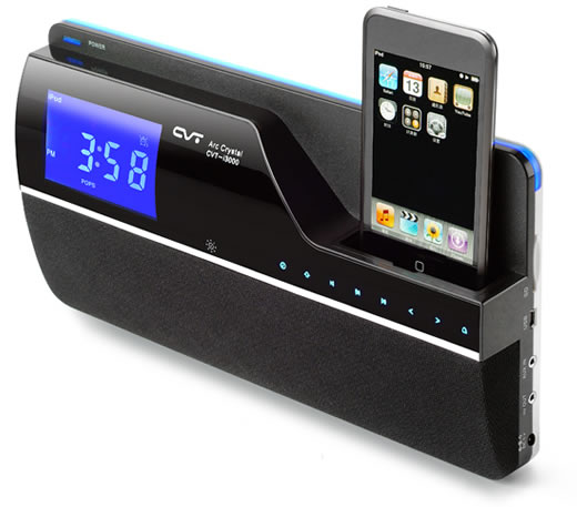 CV-i3101 : Reloj despertador de pared para iPhone/iPod