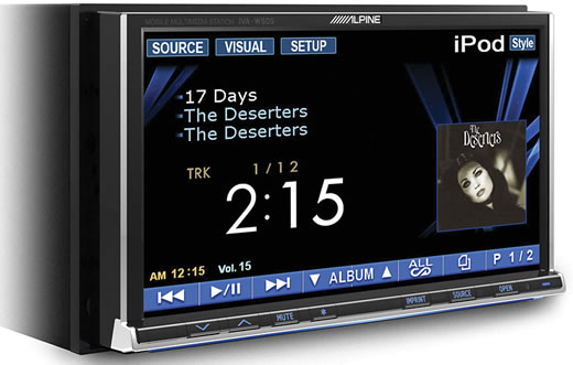 Alpine IVA-W505, una estación multimedia para tu coche con conexión para iPod