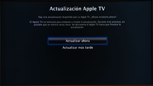 Software 2.0 de Apple TV