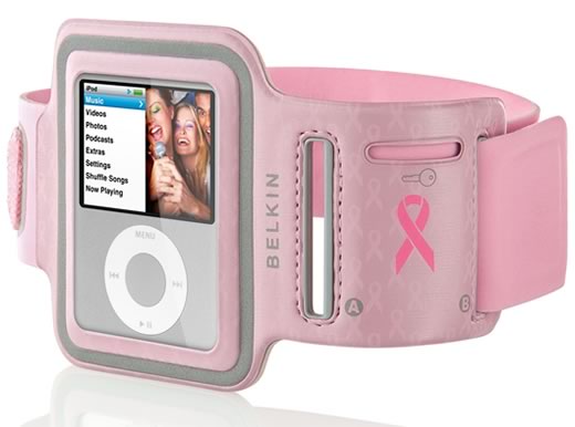 Nuevas fundas Belkin para iPod nano por la lucha contra el cáncer de mama