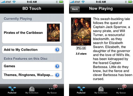 Controlar tus películas Blu-ray desde el iPhone