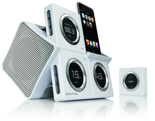 Radio despertador y altavoces para iPod Boynq WakeUp 