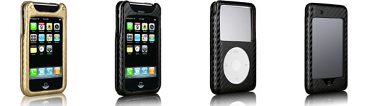 Fundas Case-mate con diamantes y de fibra de carbono para iPod e iPhone