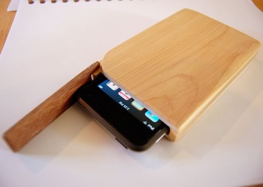 Estuches de madera hechos a mano para iPod