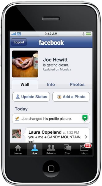 Anticipo de Facebook 2.0 para iPhone/iPod touch