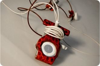 Funda Orbino de cuero para iPod shuffle 