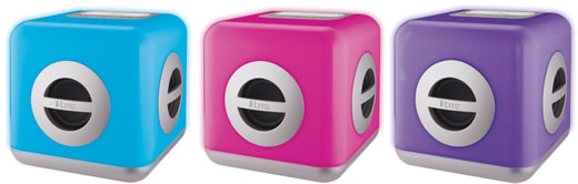 Altavoces para iPod iHome iH15W cambian de color al presionar un botón