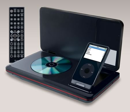 Reproductor de vídeo portátil iLuv para iPod y DVD