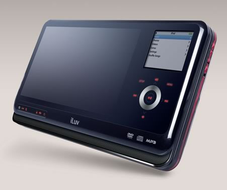 Reproductor de vídeo portátil iLuv para iPod y DVD