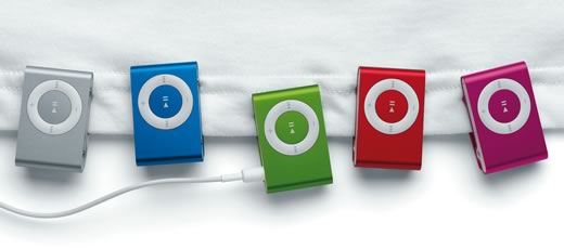 Nuevos colores para el iPod shuffle