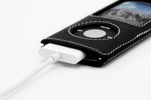 Nueva funda de cuero para iPod nano 4G de Tunewear