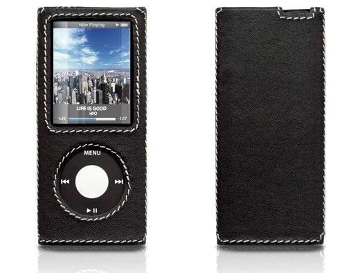 Nueva funda de cuero para iPod nano 4G de Tunewear