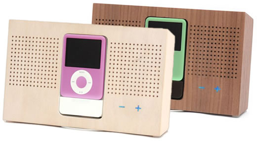 Altavoces de madera para iPod ComonoDO STACK