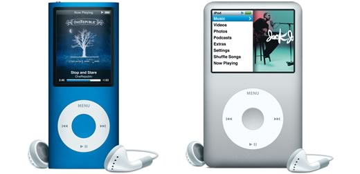 Actualizaciones 1.0.3 para iPod nano de cuarta generación y 2.0.1 para iPod classic