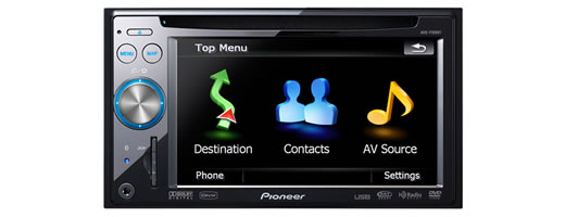 Pioneer lanza la línea AVIC-F con GPS, sistema de entretenimiento y conexión iPod