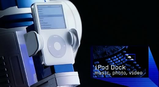 Proyector digital R2D2 con dock para iPod y mucho más