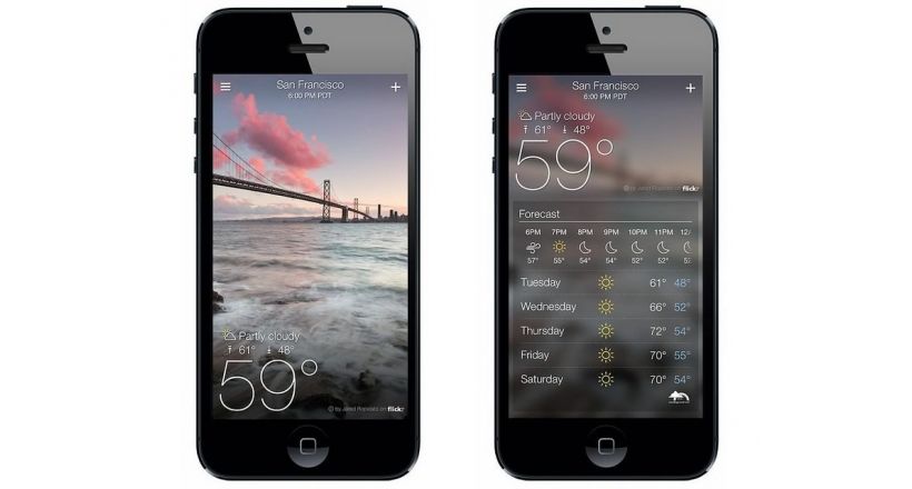 Yahoo Tiempo App Para Iphone Y Ipod Touch Con Integracion Con Flickr Ipodtotal