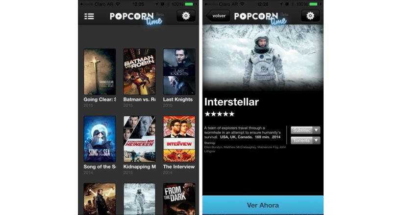 popcorn time for iphone