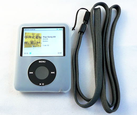 Funda Proporta de silicona para iPod nano 3G cordón