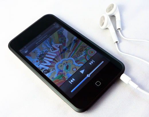 iPod touch con auriculares