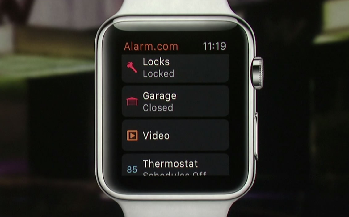 Alarm.com Apple Watch