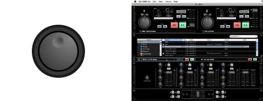 DJ-1800: compatible con música de iPhone y iPod touch