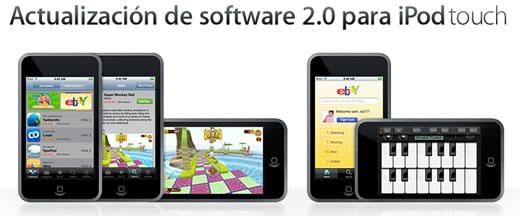 Actualización de Software iPhone 2.0 para iPhone e iPod touch