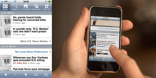 Associated Press lanzó un portal de noticias para iPhone