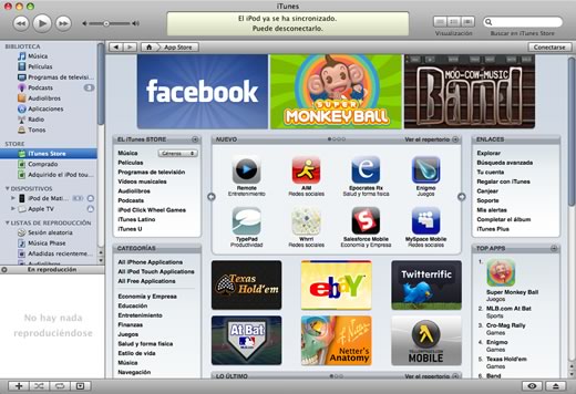 Apple lanza el App Store con más de 500 aplicaciones para iPhone e iPod touch