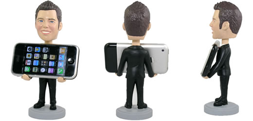 Soporte Bobblehead para iPhone personalizado con tu cabeza