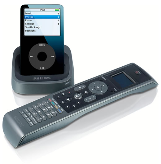 Control remoto y base dock para iPod de Philips