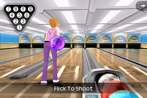 Flick Bowling de Freeverse para iPhone y iPod touch