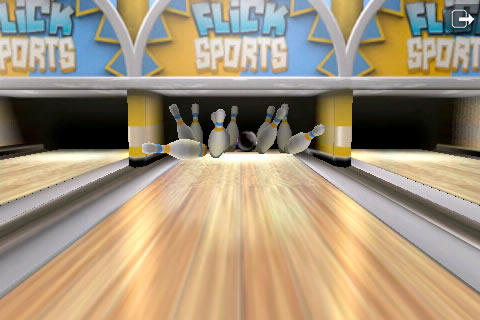 Flick Bowling de Freeverse para iPhone y iPod touch