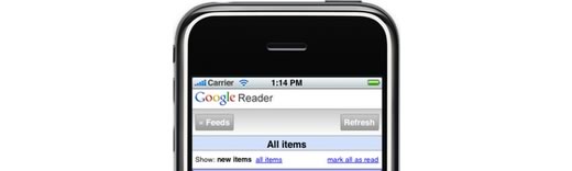 Nueva versión beta de Google Reader para iPhone y iPod touch