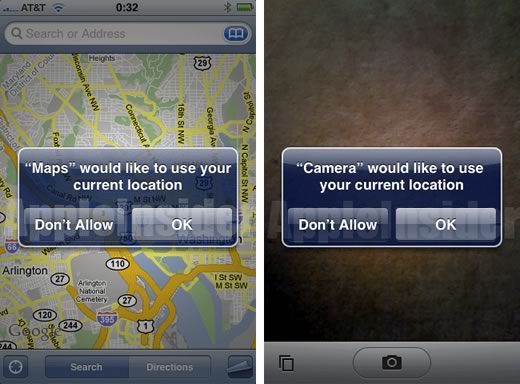 El software 2.0 del iPhone podría incluir geotagging para las fotos