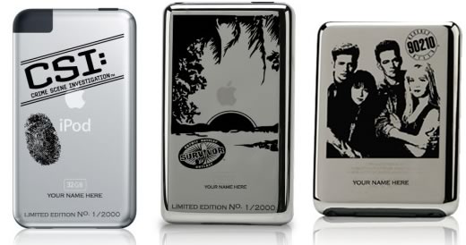 Edición limitada de iPods con grabados de las series de CBS