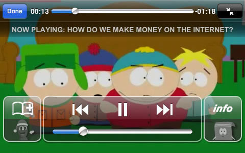 Southpark: Aplicación para iPhone