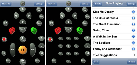 Controla tu TIVO desde un iPhone o iPod touch con TIVOremote