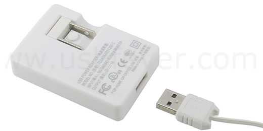 Cargador USB ultra delgado para iPod y iPhone