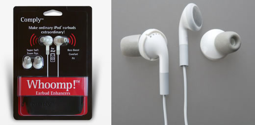 Woomp! el accesorio de Comply para auriculares del iPod