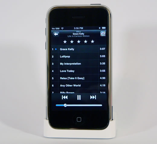 Lista de canciones del iPhone en modo iPod