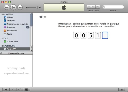 iTunes código Apple TV