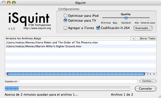 iSquint videos para iPod