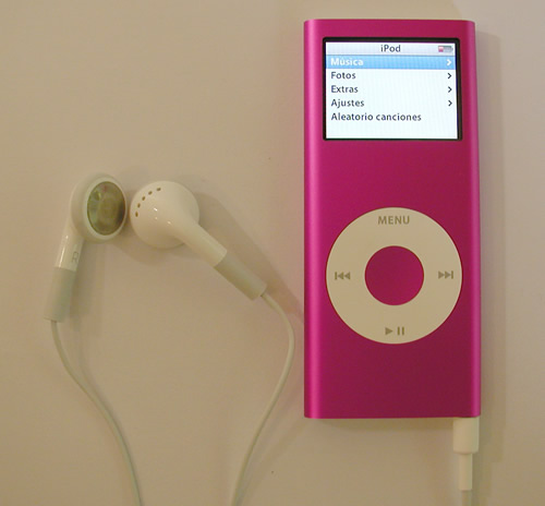 iPod nano con auriculares