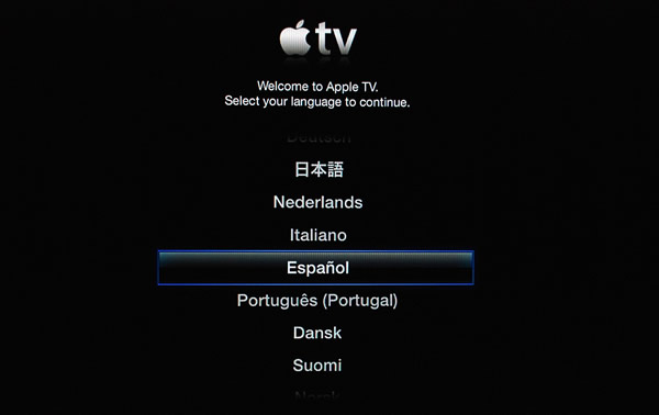Apple TV idioma